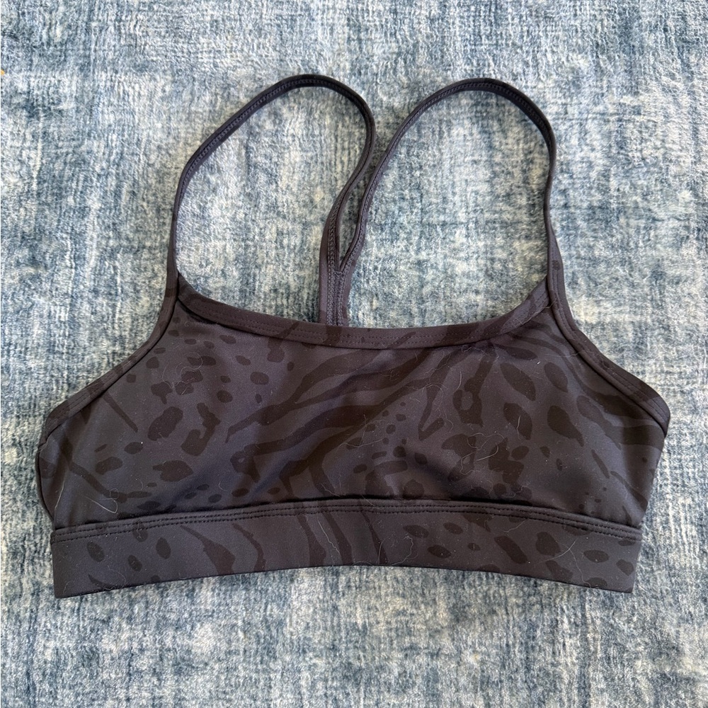 Paragon Black Leopard Print Sports Bra
